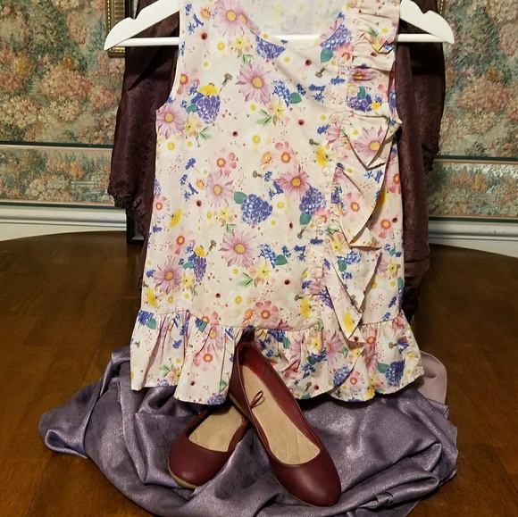 Girls Ruffled Blouse - Picture 1 of 4